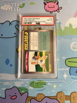 Japanese Pokemon PSA 1997 Tomy Scratch Card Kangaskhan NM-MT 8 - Image 1