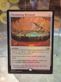 FOIL R 0247 Thrumming Hivepool Artifact Rare Edge of Eternities EOE MTG Card - Image 1