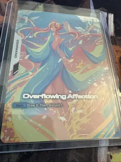 Gundam Card Game Newtype Rising Overflowing Affection GD01-118 U+ Alt Art AA - Image 1