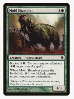 Mold Shambler #156 Commander (C13) Magic Card in Protective Sleeve - Image 1