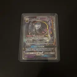 Lunala GX Full Art Holo SM17 Black Star Promo Near Mint Pokemon Card TCG - Image 1