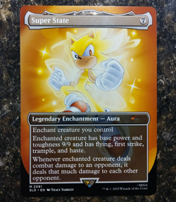 Super State Non-Foil Magic the Gathering MTG Secret Lair Sonic Hedgehog SHIP NOW - Image 1