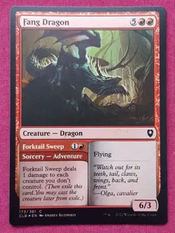 Magic The Gathering COMMANDER LEGENDS BATTLE BALDUR'S GATE FOIL FANG DRAGON MTG - Image 1