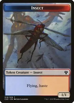 Insect/Drake Token, MTG, Ikoria Commander Token, 1 pack, Magic the Gathering - Image 1