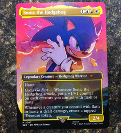 Sonic the Hedgehog (M 2087) (Non-Foil) Magic the Gathering MTG Secret Lair - Image 1