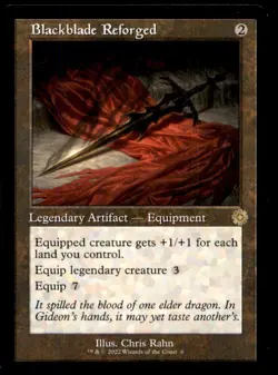 MTG Blackblade Reforged LP Light Play Brother's War Retro - Image 1