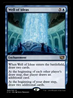 MTG Well of Ideas LP Light Play Commander 2014 - Image 1