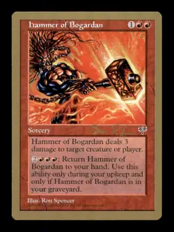 MTG Hammer of Bogardan LP Light Play World Champion Deck - Image 1