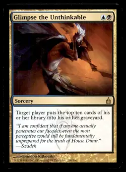 MTG Glimpse the Unthinkable LP Light Play Ravnica: City of Guilds - Image 1