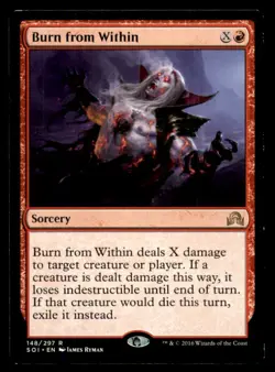 MTG Burn from Within LP Light Play Shadows over Innistrad - Image 1
