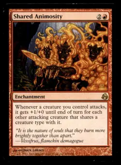 MTG Shared Animosity LP Light Play Morningtide - Image 1