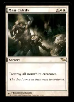 MTG Mass Calcify LP Light Play Shadowmoor - Image 1