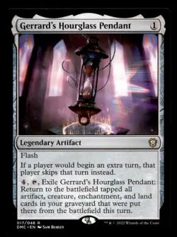MTG Gerrard's Hourglass Pendant LP Light Play Dominaria United Commander - Image 1