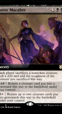 MTG Danse Macabre LP Light Play Forgotten Realms - Image 1