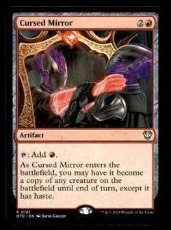 MTG Cursed Mirror LP Light Play Thunder Junction Commander - Image 1