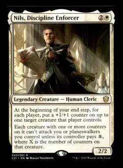 MTG Nils, Discipline Enforcer LP Light Play Commander 2021 - Image 1