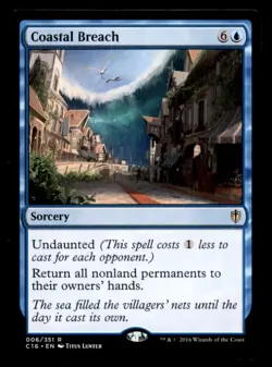 MTG Coastal Breach LP Light Play Commander 2016 - Image 1