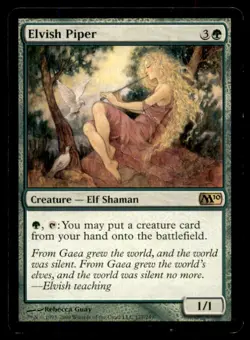 MTG Elvish Piper LP Light Play Magic 2010 - Image 1