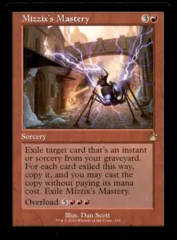 MTG Mizzix's Mastery LP Light Play Ravnica Remastered - Image 1