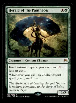 MTG Herald of the Pantheon LP Light Play Magic Origins - Image 1