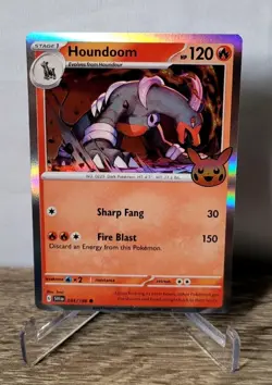 Pokemon TCG - Houndoom 034/198 Holo Rare - 2023 Trick Or Trade Promo - NM - Image 1