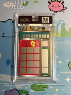 Japanese Pokemon PSA 1997 Tomy Scratch Card Omastar NM-MT 8 - Image 2