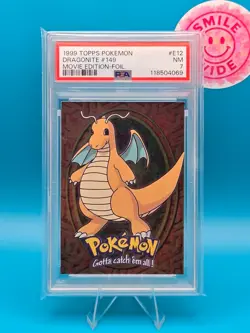 PSA 7 - 1999 Topps Pokemon, Dragonite #149, Movie Edition-Foil - Image 1