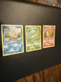 Pokemon TCG Base Set Bulbasaur, Squirtle, Charmander , Holo - Image 1