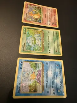 Pokemon TCG Base Set Bulbasaur, Squirtle, Charmander , Holo - Image 2