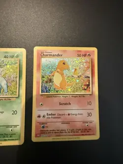 Pokemon TCG Base Set Bulbasaur, Squirtle, Charmander , Holo - Image 3