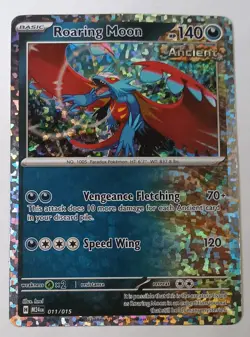 Roaring Moon Holo 011/015 2025 McDonalds Happy Meal Pokemon Dragon Discovery NM - Image 1