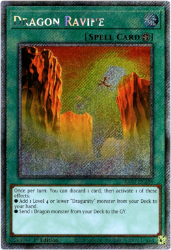 YuGiOh! Dragon Ravine RA03-EN248 - Platinum Secret Rare 1st Edition - NM/M - Image 1