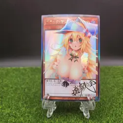Dark Magician Girl Yugioh Waifu Gold Goddess Story Trading Card Holo Alt - Image 1