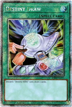 YuGiOh! Destiny Draw - RA03-EN173 Platinum Secret Rare 1st Edition - English NM - Image 1