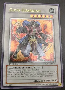 Goyo Guardian 1st Edition TDGS-EN042 UTR Ultimate Rare Yugioh Card English (VLP) - Image 1