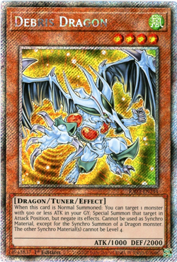 YuGiOh! Debris Dragon RA03-EN214 - Platinum Secret Rare 1st Edition - NM/M - Image 1
