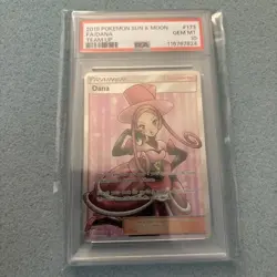 2019 Pokemon Sun & Moon Team Up # 173 Full Art Dana PSA 10 Card GEM MINT! Waifu - Image 1