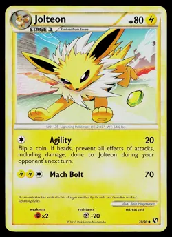 Pokemon Card - Jolteon Undaunted 28/90 Uncommon - Image 1