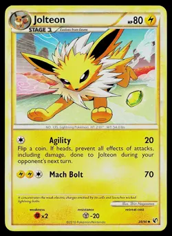 Pokemon Card - Jolteon Undaunted 28/90 Uncommon - Image 1