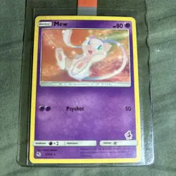 Mew 32/68 Non Holo Rare SM Hidden Fates Pokemon TCG Card NM - Image 1