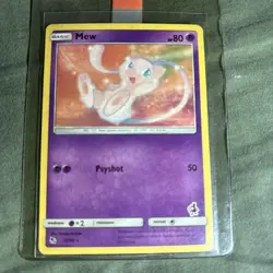 Mew 32/68 Non Holo Rare SM Hidden Fates Pokemon TCG Card NM - Image 2