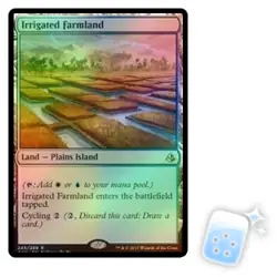 FOIL IRRIGATED FARMLAND Amonkhet AKH Magic MTG MINT CARD - Image 1