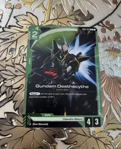 Gundam Card Game Singles GD01-033 U Gundam Deathscythe New Type Rising - Image 1