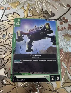 Gundam Card Game Singles GD01-038 U Adzam New Type Rising - Image 1