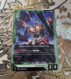 Gundam Card Game Singles GD01-034 U Gundam Heavyarms New Type Rising - Image 1