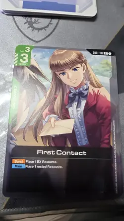 Gundam Card Game Singles GD01-107 U First Contact New Type Rising - Image 1