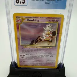 CGC 8.5 Slowking Pokemon Card 2000 Neo Genesis Unlimited Holo NM/Mint with Stand - Image 3