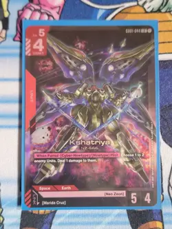 Kshatriya (GD01-044) - Newtype Rising #GD01-044 LR - NM Foil Gundam Card Game - Image 1