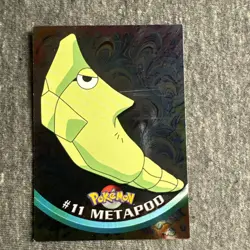 Metapod #11 Topps TV Animation Edition Holo Foil Pokemon Card - Image 1