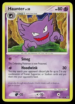 Pokemon Card - Haunter Stormfront 40/100 Uncommon - Image 1